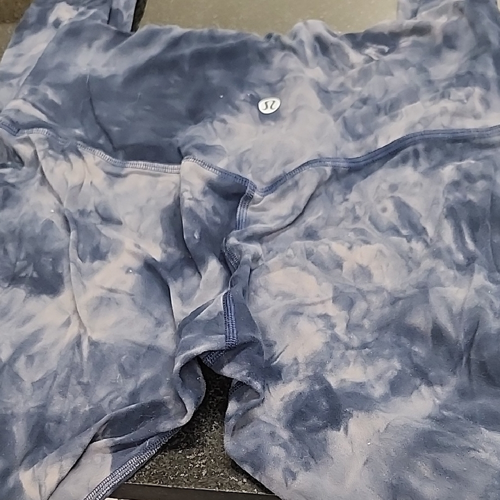 lululemon athletica Blue Tie-Dye Leggings